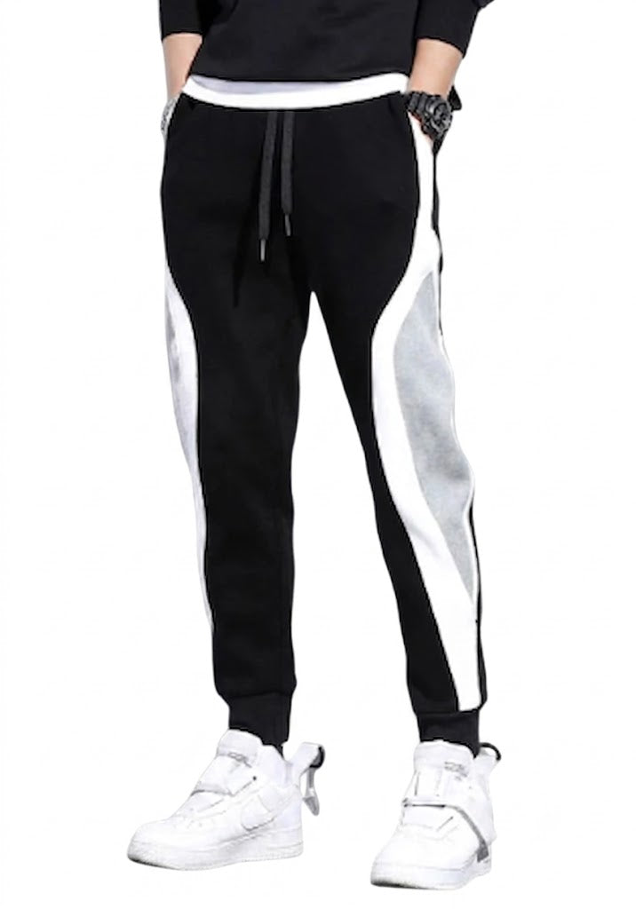 UrbanFlex Contrast Joggers – Men's Slim Fit Sports & Casual Sweatpants