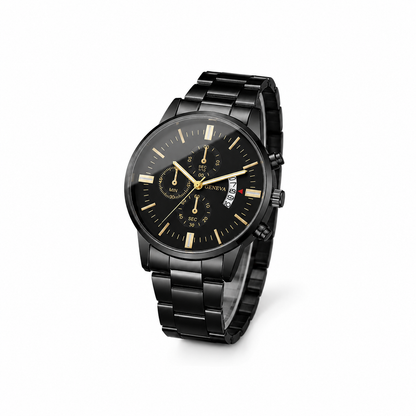 Luxury Stainless Steel Men Calendar Quartz Watch Fashion Mens Business Watches for Man Clock Reloj Hombre