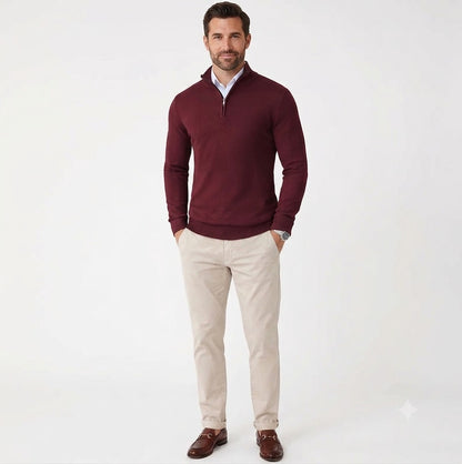 Signature Zip Sweater