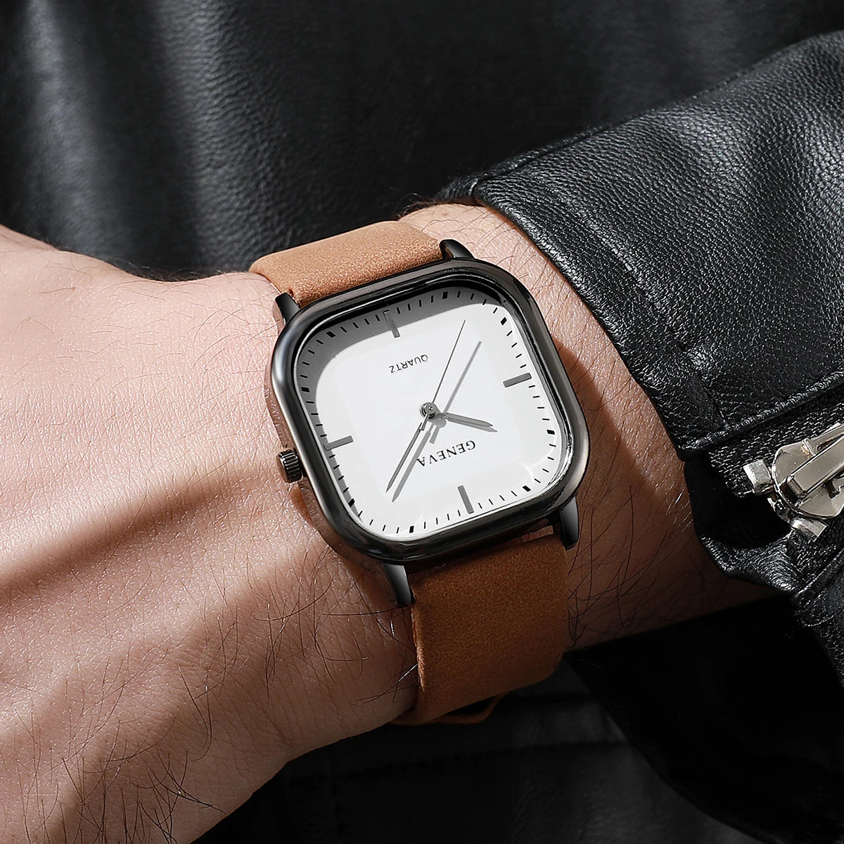 Oxford Leather Timepiece