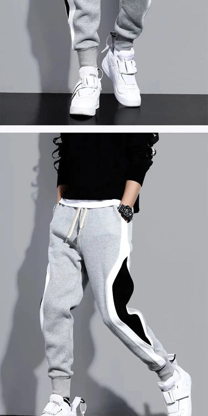 UrbanFlex Contrast Joggers – Men's Slim Fit Sports & Casual Sweatpants