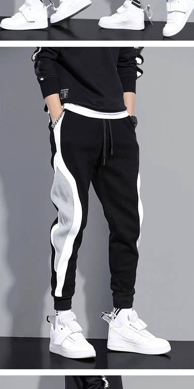 UrbanFlex Contrast Joggers – Men's Slim Fit Sports & Casual Sweatpants