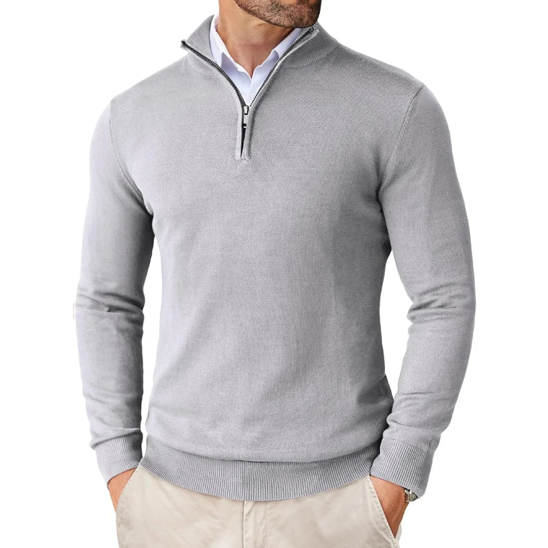 Signature Zip Sweater