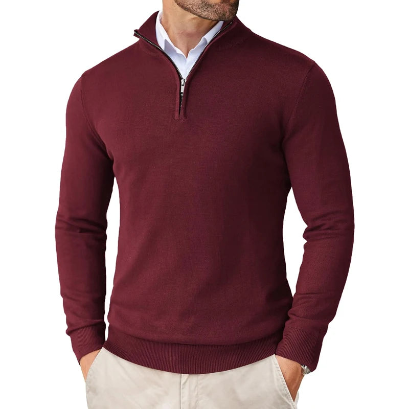 Signature Zip Sweater