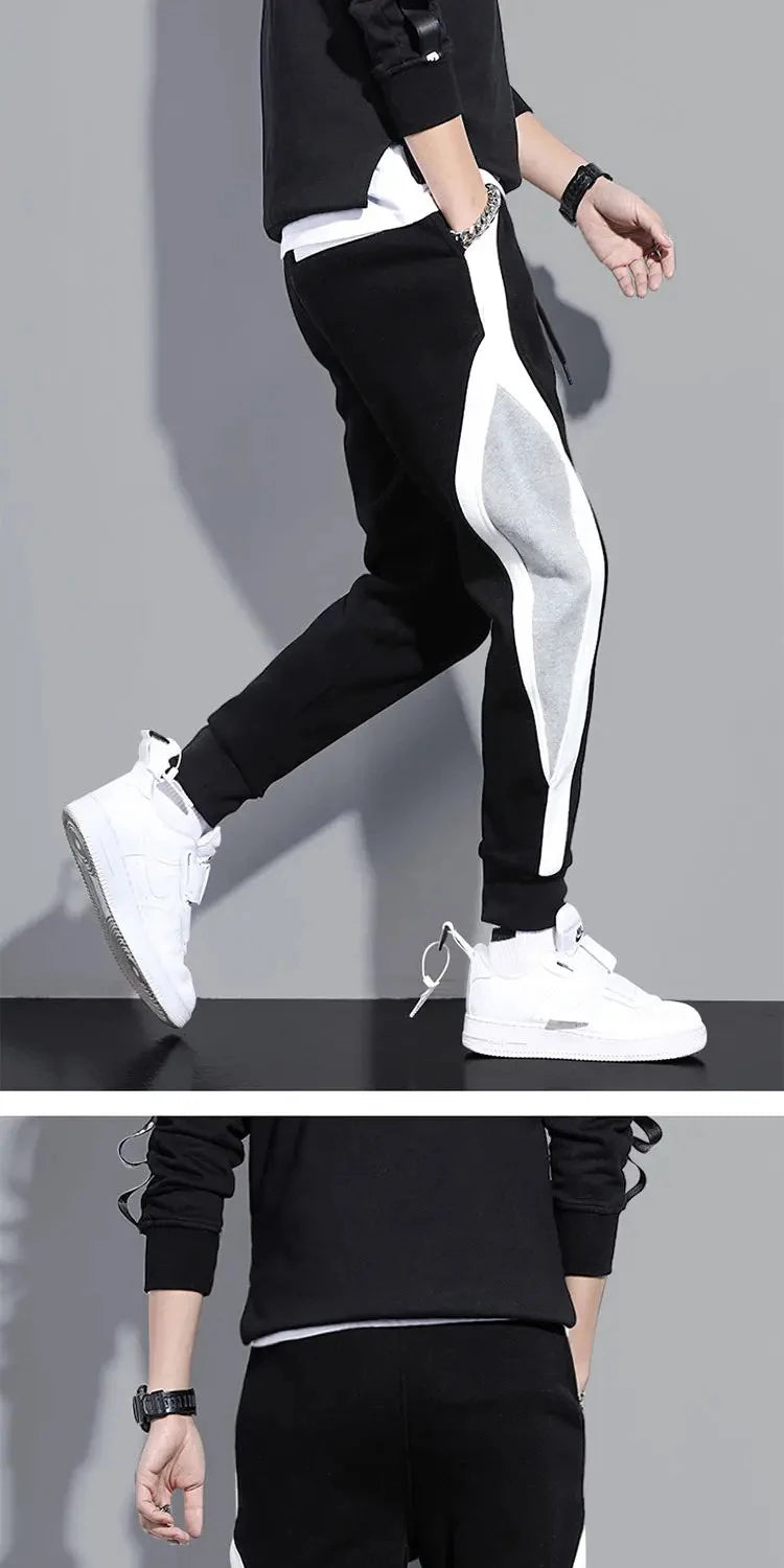 UrbanFlex Contrast Joggers – Men's Slim Fit Sports & Casual Sweatpants