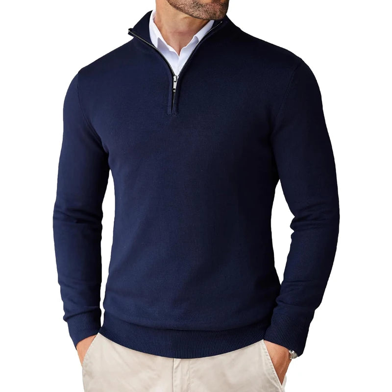 Signature Zip Sweater