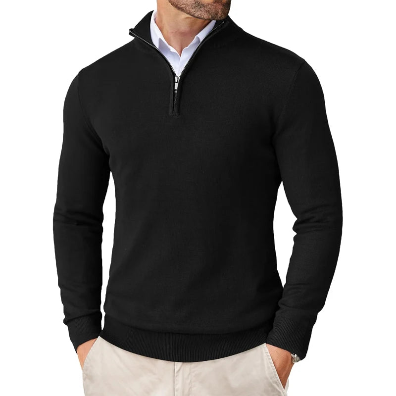 Signature Zip Sweater