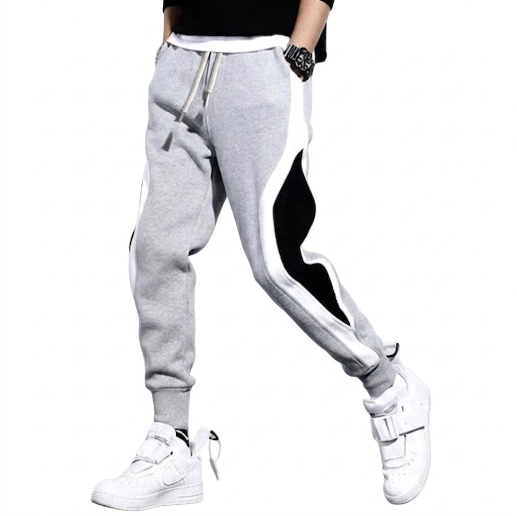 UrbanFlex Contrast Joggers – Men's Slim Fit Sports & Casual Sweatpants
