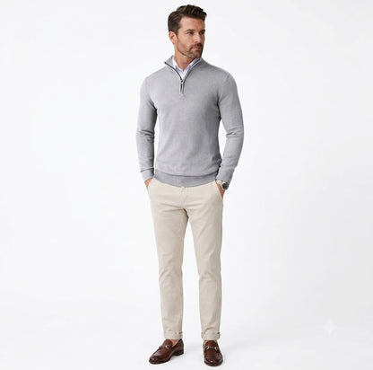 Signature Zip Sweater