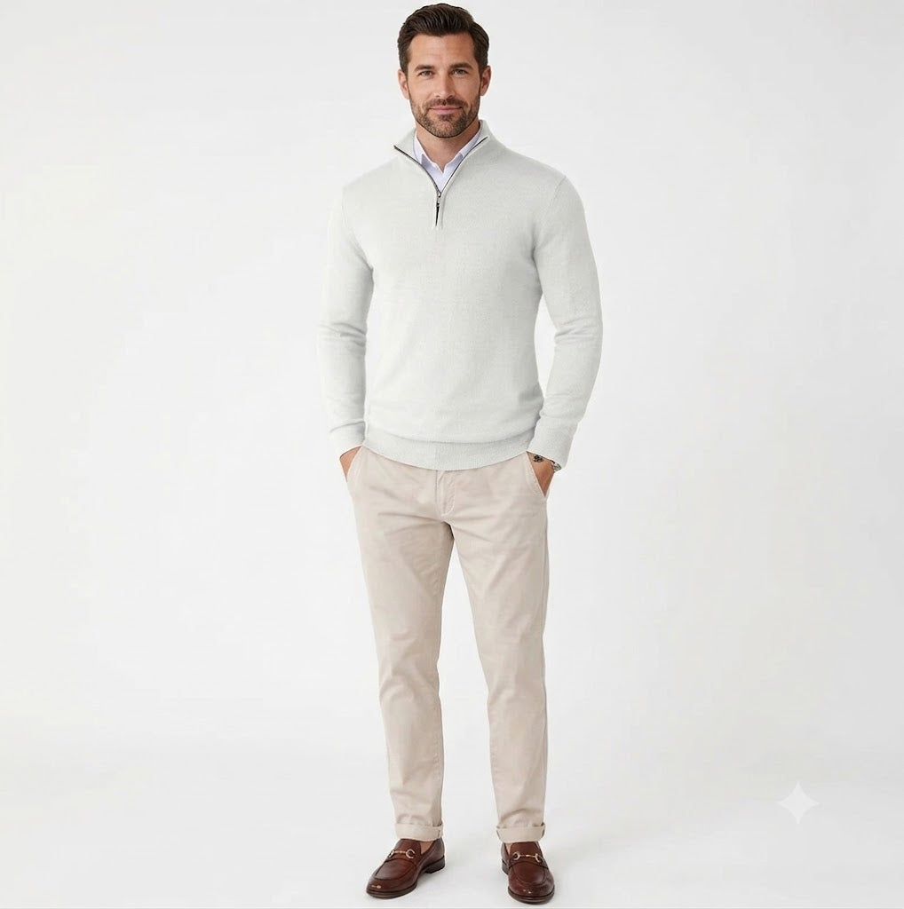 Signature Zip Sweater