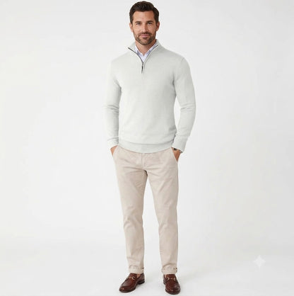 Signature Zip Sweater