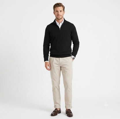 Signature Zip Sweater