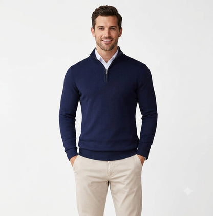 Signature Zip Sweater